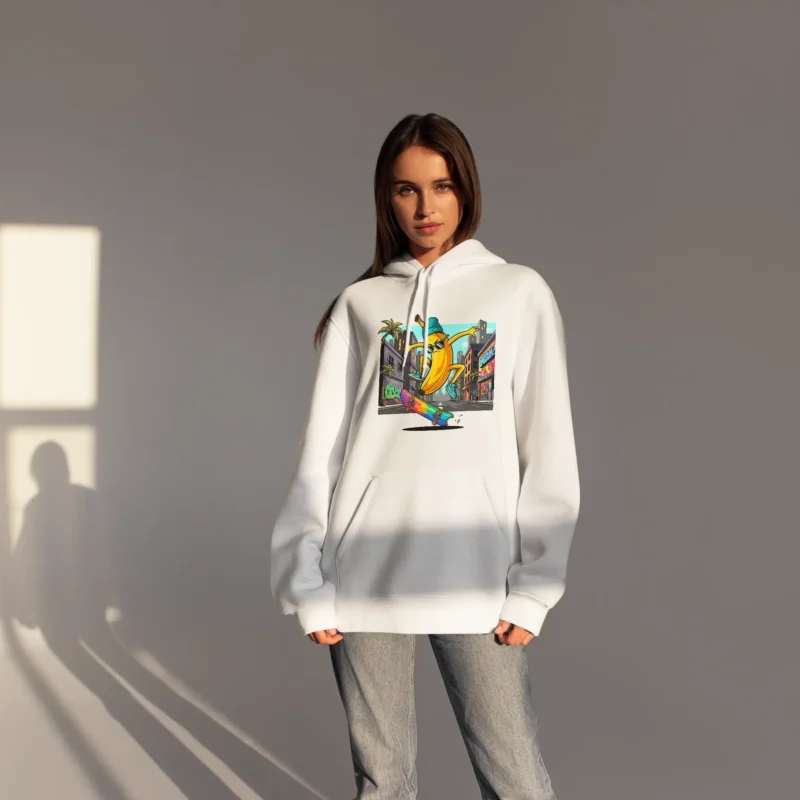 Skater Banana Street Art Design