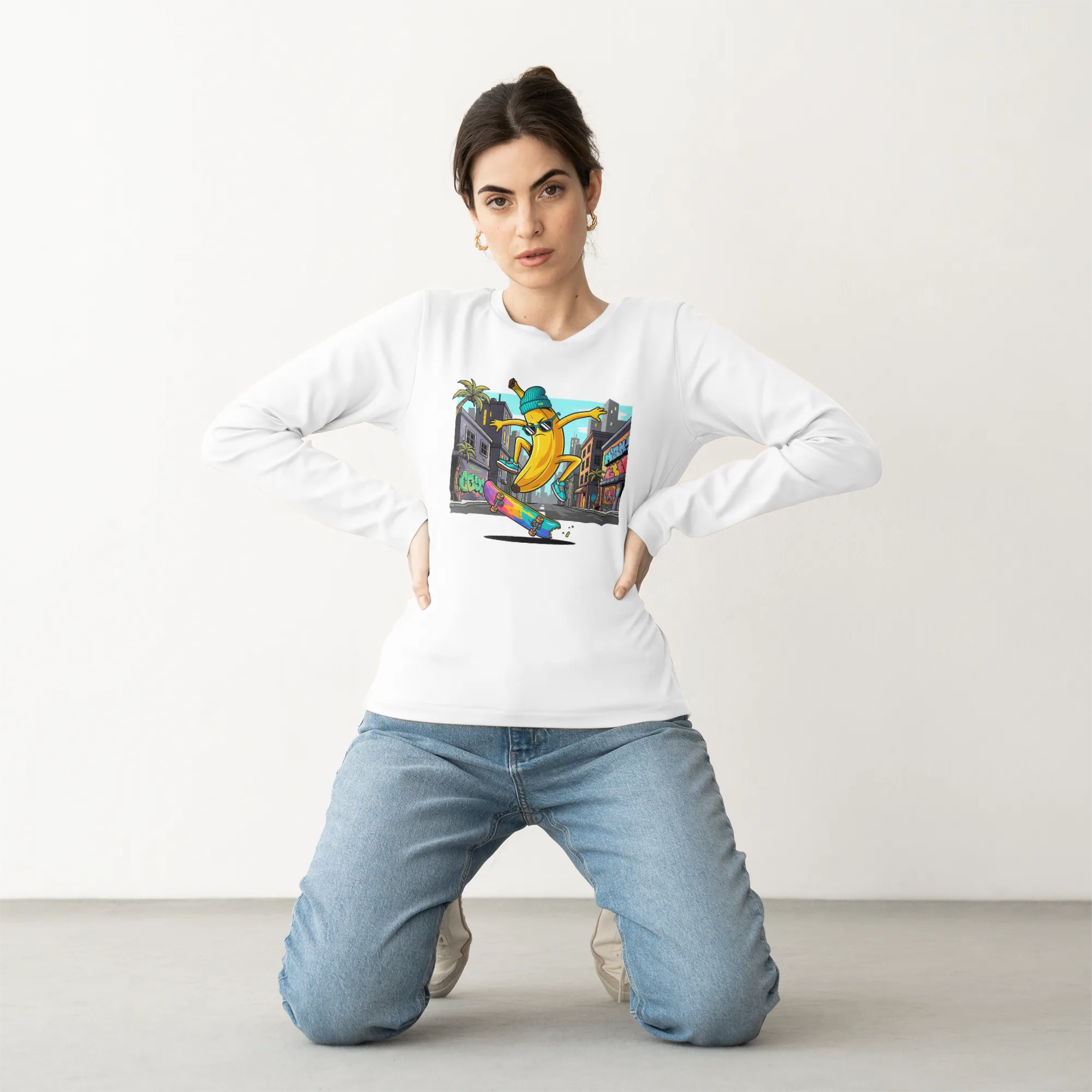 Skater Banana Street Art