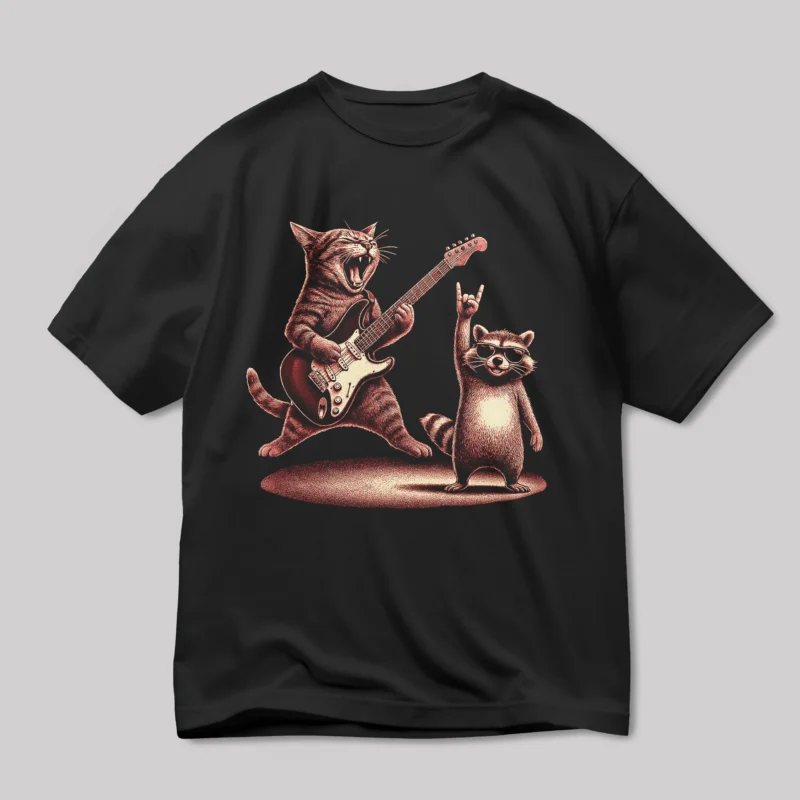 Rock Legends- Cat and Raccoon