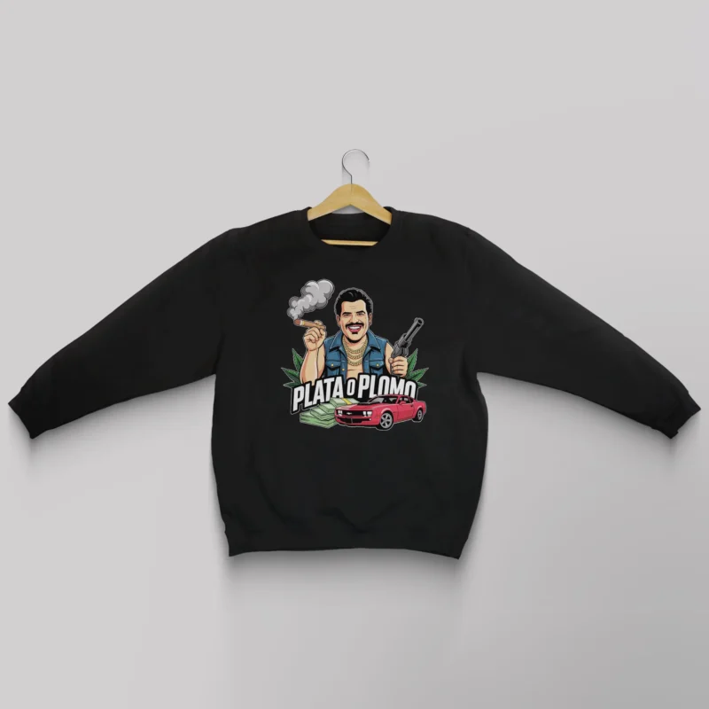 CBS005-Narco-Streetwear-Black-Pullover-Sweatshirt
